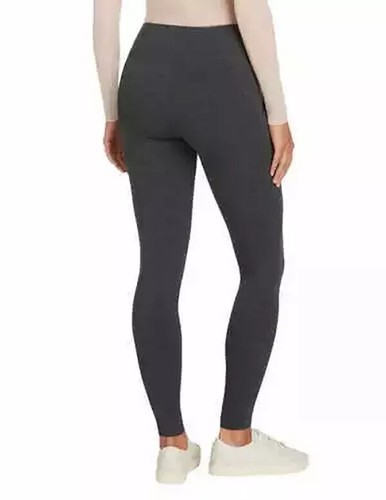 Max & Mia Legging Side Pockets French Terry Women's Size Medium Heather Charcoal - 第 3/6 張圖片