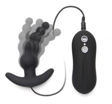 10 Speed Vibrating Anal Plug Stimulator Prostate Massager Adult Use Lubricant US
