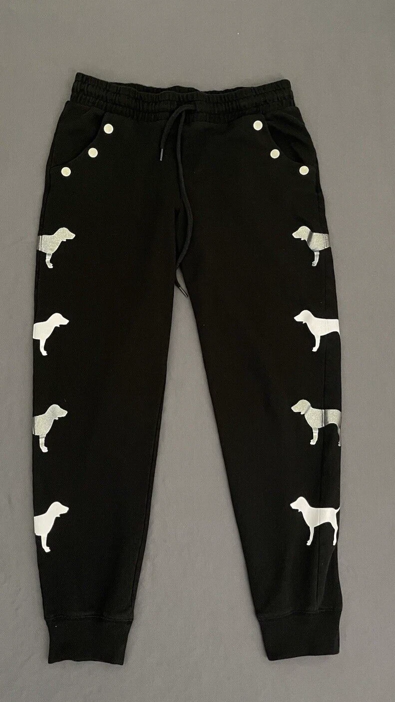victoria-secret-vs skinny joggers dog logo sweatpants