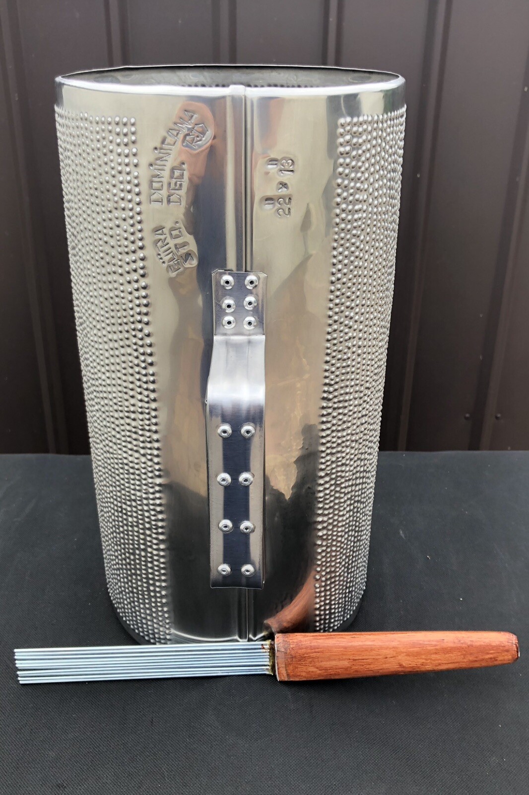 Guira Dominicana Profesional 22"X 13" Con Su Gancho Incluido eBay