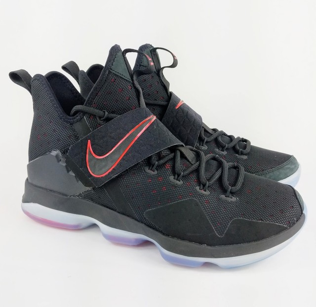black and red lebron shoes