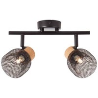 Brilliant Lampe Flaka Spotrohr 2Flg Schwarz Matt | 2X QT14, G9, 6W, Geeignet FüR