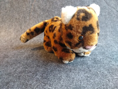 Mini Baby Leopard Tiger Cub Plush 1980 Stuffed Animal Vintage K&M International 