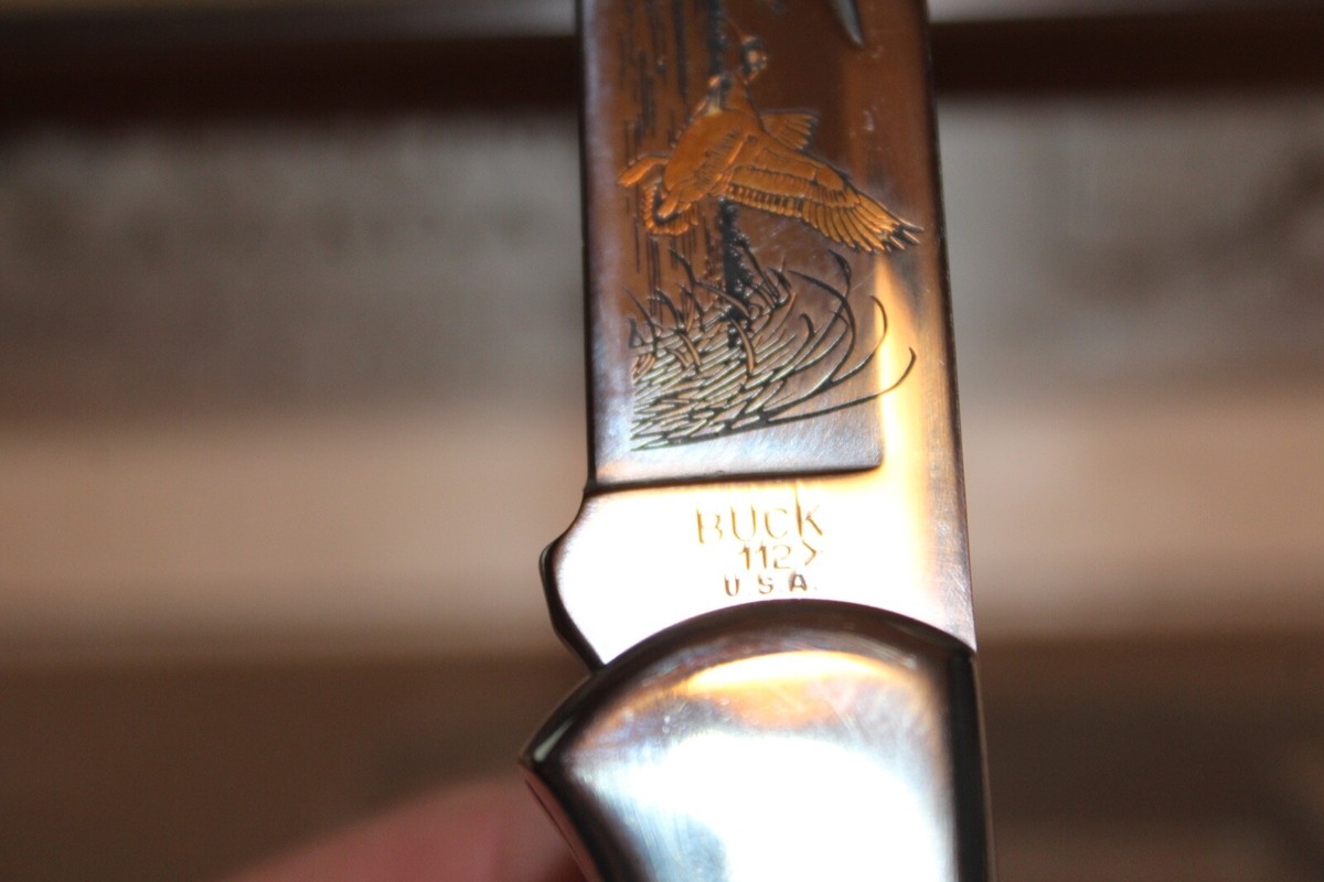 BUCK 112 KNIFE NEW U.S.A. DUCKS UNLIMITED CANADA 50 YRS BUCK 112 KNIFE NEW U.S.A. DUCKS UNLIMITED CANADA 50 YRS