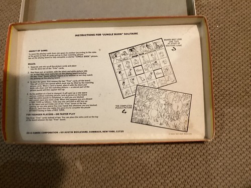Vintage 1966 Jungle Book solitaire Board Game From Ed-U-Cards - Picture 2 of 8