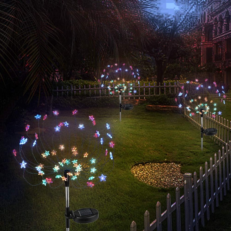 Diy Solar Garden Lights Etl Certified Solid/flash Color Changing Led