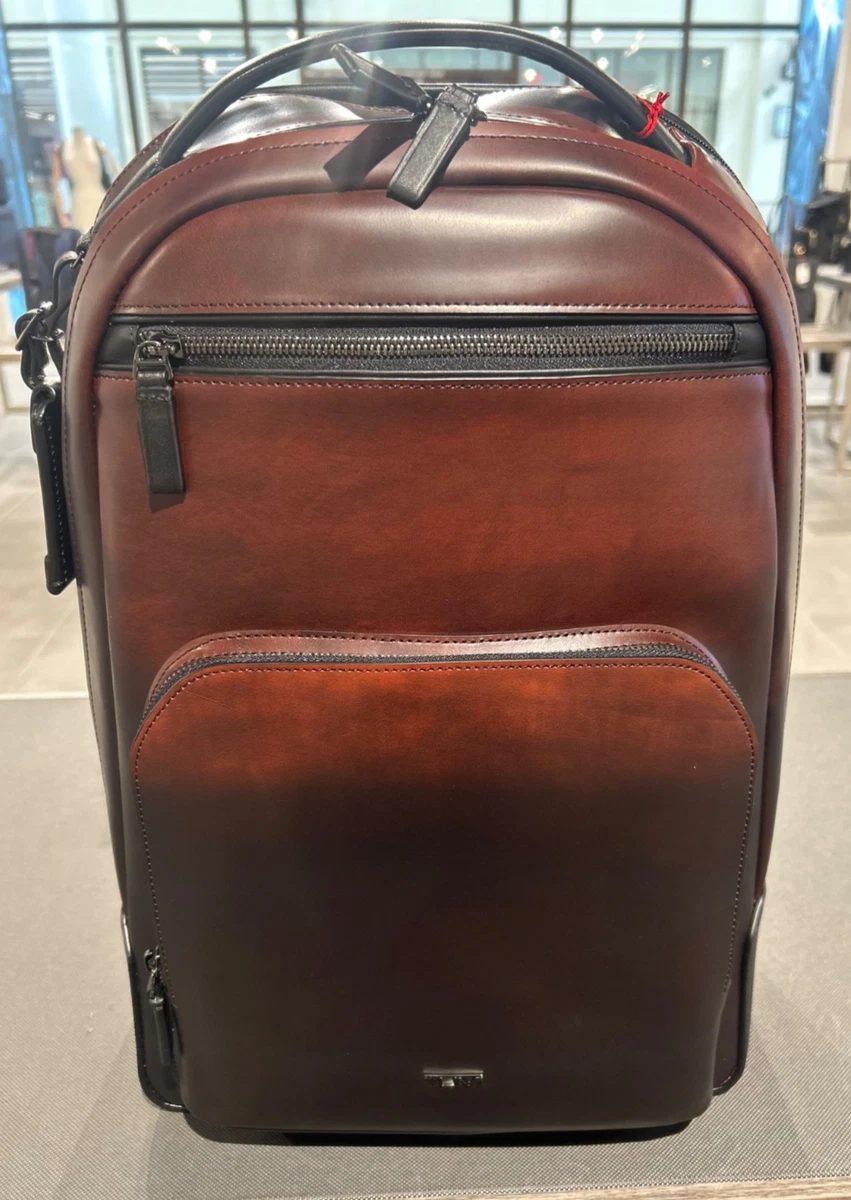 NEW Tumi Harrison WARREN 100% Leather Laptop Backpack - BURNISHED