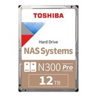 Toshiba N300 Pro 12TB NAS Hard Drive SATA 3 6Gb/s 7200 RPM 512MB Cache