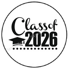 CLASS OF 2026 GRADUATION ENVELOPE SEALS LABELS STICKERS FAVORS