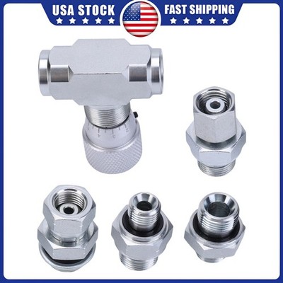 3/8'' HYDRAULIC ADJUSTABLE FLOW CONTROL TWO-WAY VALVE STB-G3/8 - MINI EXCAVATOR