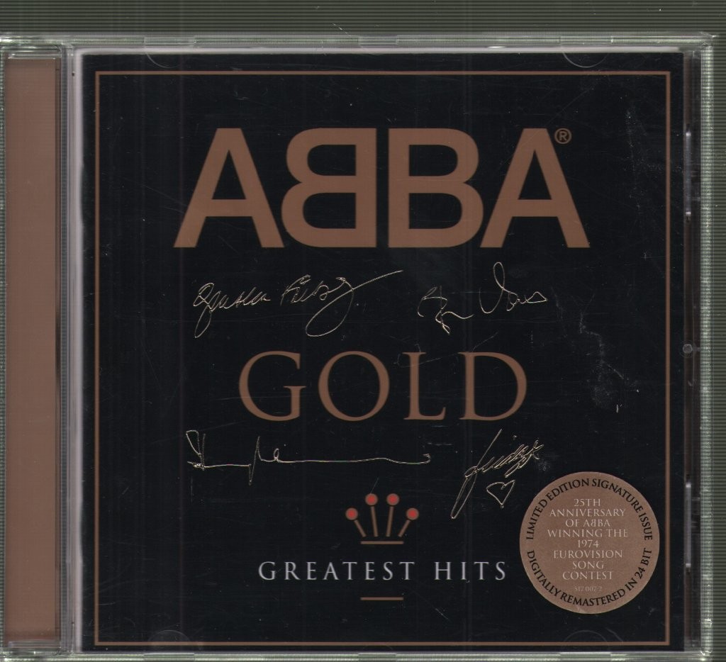Abba Gold CD UK Polydor 1992 limited edition 19 track greatest hits in etched