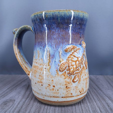 Handmade Turtle Stoneware Pottery Mug