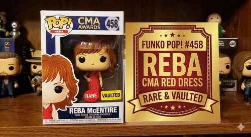 Funko Pop Rocks Reba #458 Red Dress CMA Awards Exclusive VAULTED New