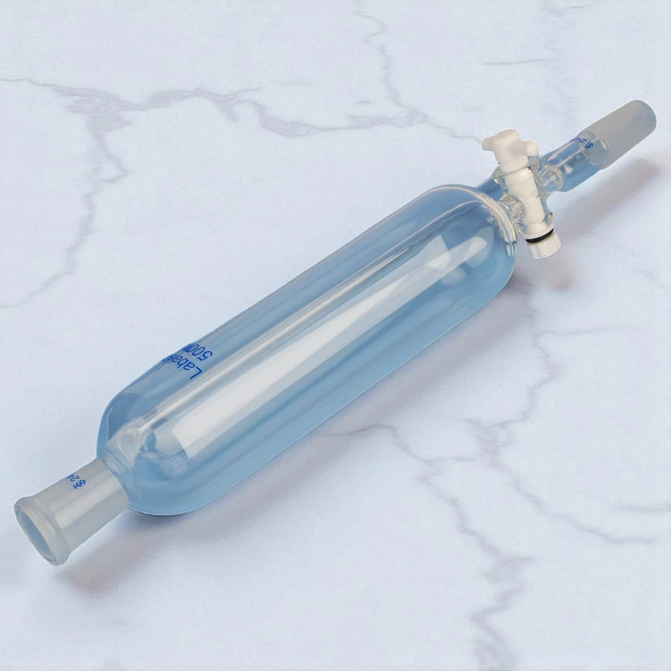 500ml Dropping Funnel Pressure Equalizing Addition Funnel Borosilicate Glass Lab - Image 2 of 4
