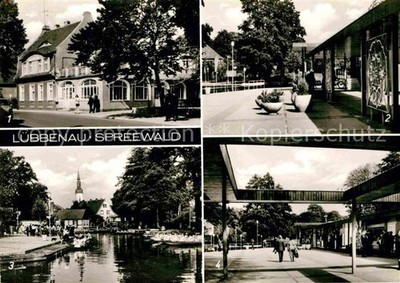 Luebbenau Spreewald HO Gaststaette Zum gruenen Strand der Spree Hafen 