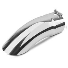 5 inch Inlet Curved Exhaust Tip, 5" Outlet 15" Overall Length Stainless Steel