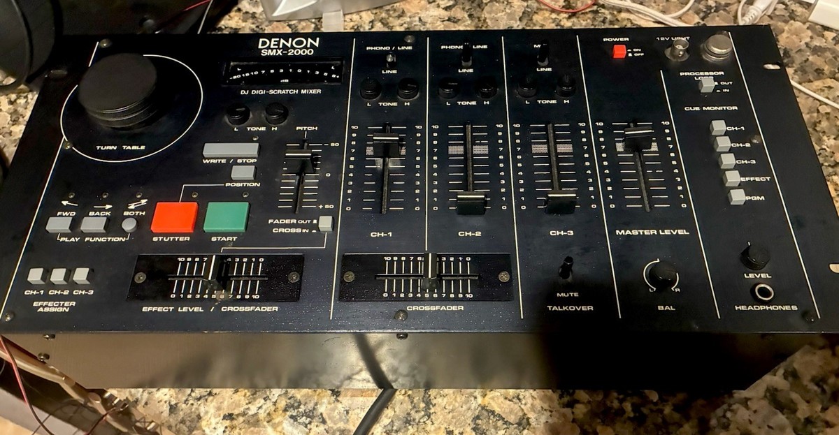 Vintage Denon SMX-2000 DJ Mixer Scratch Fun-ktion 1990s Club