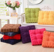 40/45/50CM Baumwolle Kissen Booster Dicke Sitzpolster Stuhl Sessel GartenSitz DE