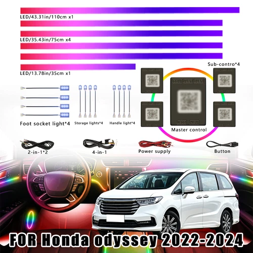 Atmosphere Lamp Kit for honda odyssey 2022-2024 Interior Car LED Lights deal from eBay