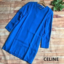 CELINE Phoebe Dress, Sky Blue Size 40FR CELINE Phoebe Dress Unused From Japan
