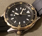 Vintage Pulsar by Seiko Diver Watch Men’s Y147-9000 Two-Tone Black Dial 100M
