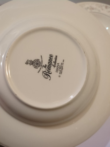 8x Royal Doulton Romance A745 Large Rimmed Soup Pasta Bowls £4 Each Or £25 X8 - Bild 3 von 4