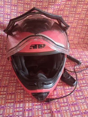 Polaris 509 Delta R4 Snowsled Helmet With Bluetooth  Headset/Intercom System