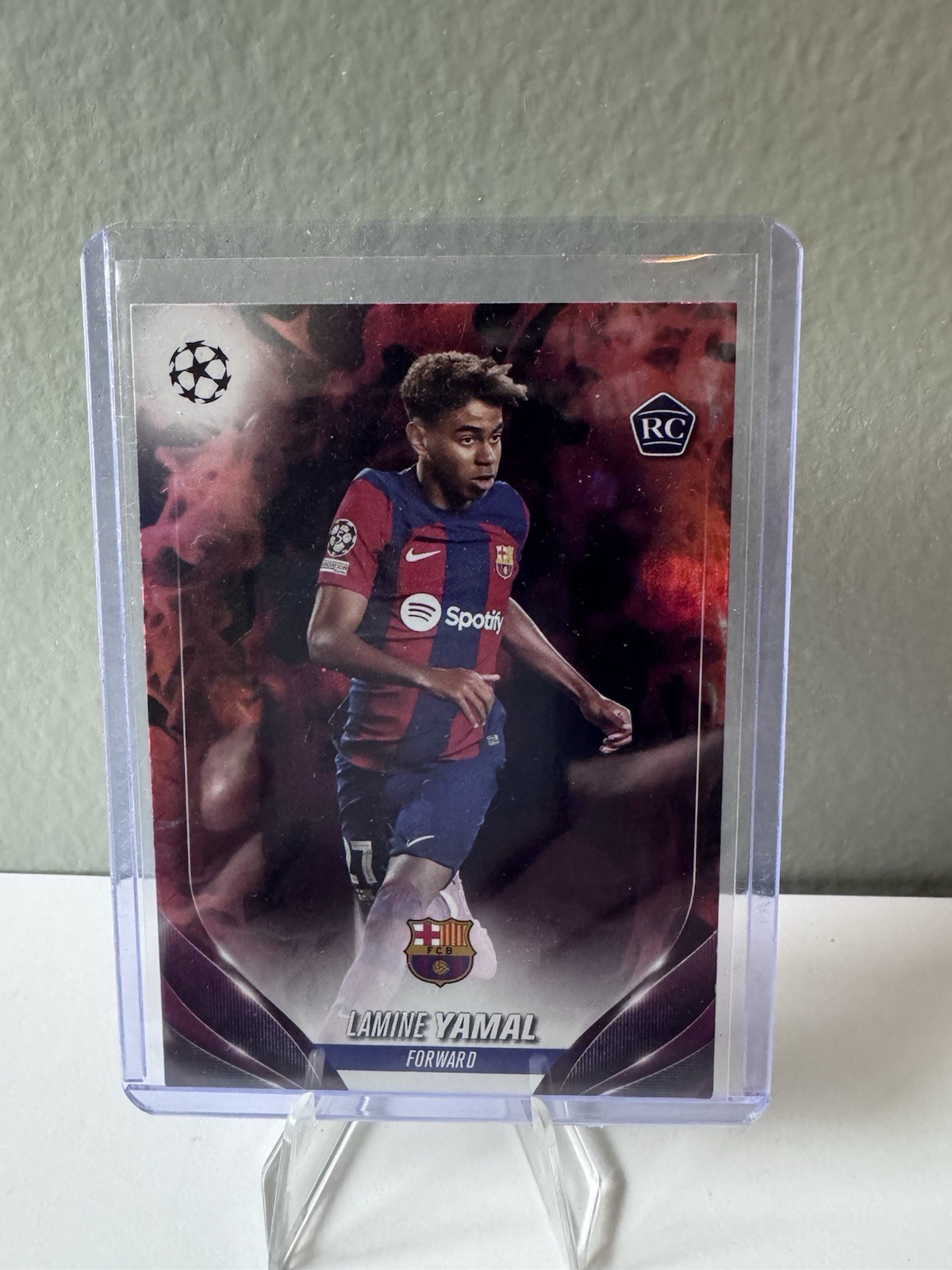 2023-24 Topps UEFA Club Competitions - Lamine Yamal #64 Inferno Foil (RC)