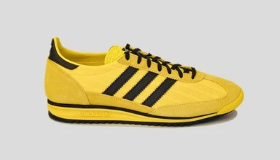 ADIDAS SL 72 OG Baskets Jaune/Noir Tailles 7 7.5 8 8.5 9 JQ8316 - Photo 1/4
