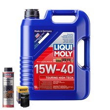 Motoröl 15W40 LIQUI MOLY Touring High Tech 5L+HENGST Ölfilter +Ölschlammspülung
