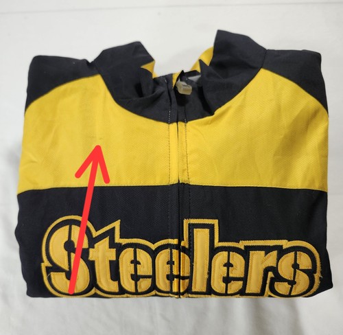 Pittsburgh Steelers NFL Team Apparel Jacket Fleece Lined Full Zip Men’s Size L - Picture 14 of 14
