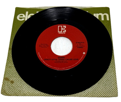 QUEEN-CRAZY LITTLE THING CALLED LOVE/SPREAD YOUR WINGS- 45 RPM Vinyl Record 1979