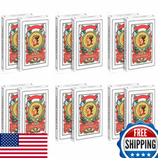CDBXRA 12 Decks Spanish Playing Cards Barajas Originales 2.3x3.8" Paper