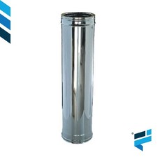 CANNA FUMARIA TUBO DOPPIA PARETE COIBENTATO ACCIAIO INOX PER CAMINI ESTERNI