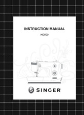 Singer HD500 — Instruction Manual User Guide How-To — 33 Pages — USA Made