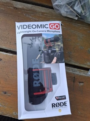 Rode VideoMic Go Richtrohr-Kondensatormikrofon - Schwarz/Rot