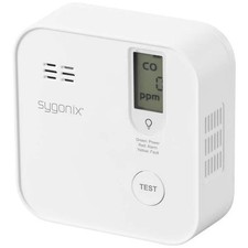 Sygonix SY-6032938 Carbon Monoxide Detector Included Battery with 10 Years