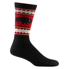 DARN TOUGH 1980 Black MEN'S VanGrizzle WOOL MIDWEIGHT CUSHION BOOT'S SOCK Bison 