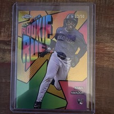 2025 Topps Chrome - All-Etch Rookie Rush Adael Amador CERR-18 Gold Refractor /50