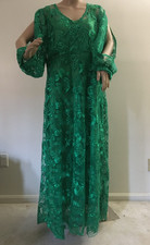 African Print Tarana Green Lace Gown Ankara women clothing dress