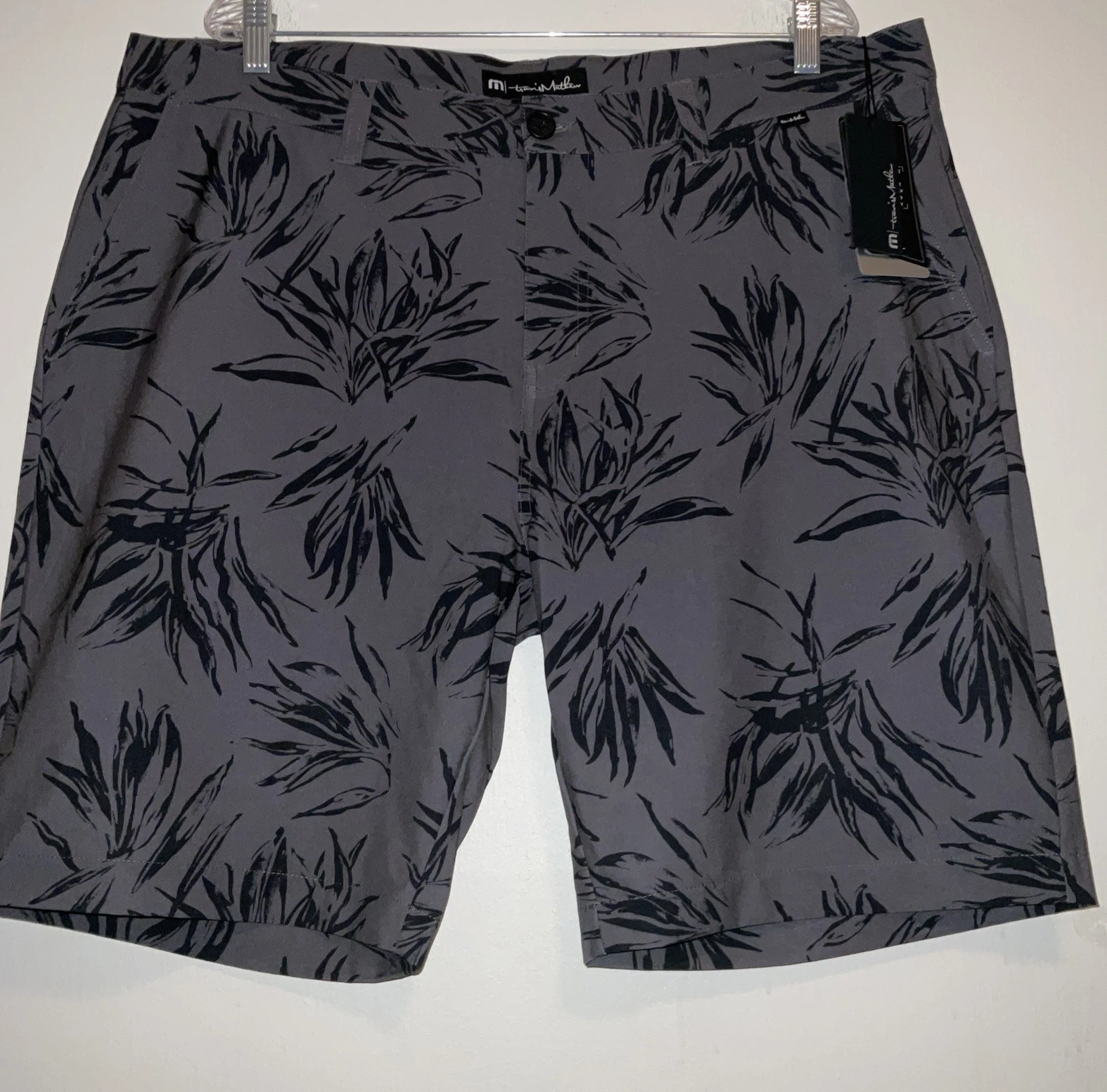 TRAVIS MATHEW GOLF CHINO SHORTS YOU WON’T HEATHER GREY SIZE 40x10 NWT