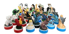 Vintage Animal Ink Stampers Mini Resin Lot 35 Vintage Colorful Assorted Variety