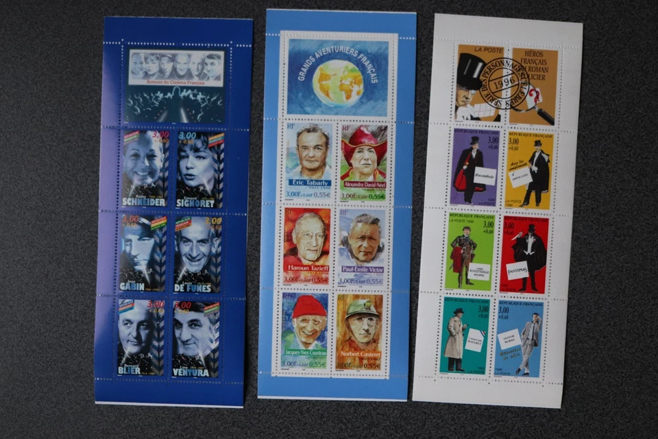 FRANCE lot de 10 Bande Carnet neuve** non pliées - Personnages célèbres - Photo 2/4