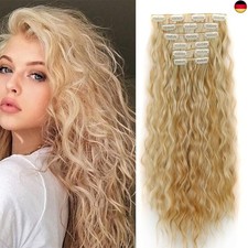 Clip in Extensions wie Echthaar günstig Haarteile 6 Teile Set 50cm 