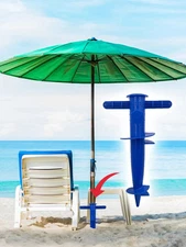 1pc Plastic Umbrella Plug – Beach Umbrella Base Floor Fork Sand Anchor Insert