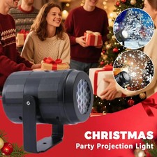270  Christmas Snowflake Projector Light Snowfall Party Garden Decoration Lamp