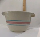 2 quart 120 USA Vintage McCoy Mixing Batter Bowl Pink Blue Country Farmhouse