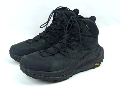 HOKA ONE Kaha 2 GTX Herren Stiefel 48 Schwarz Leder mid top Wanderschuhe