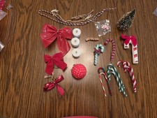 Lot Of 24 Christmas Ornaments Craft Items