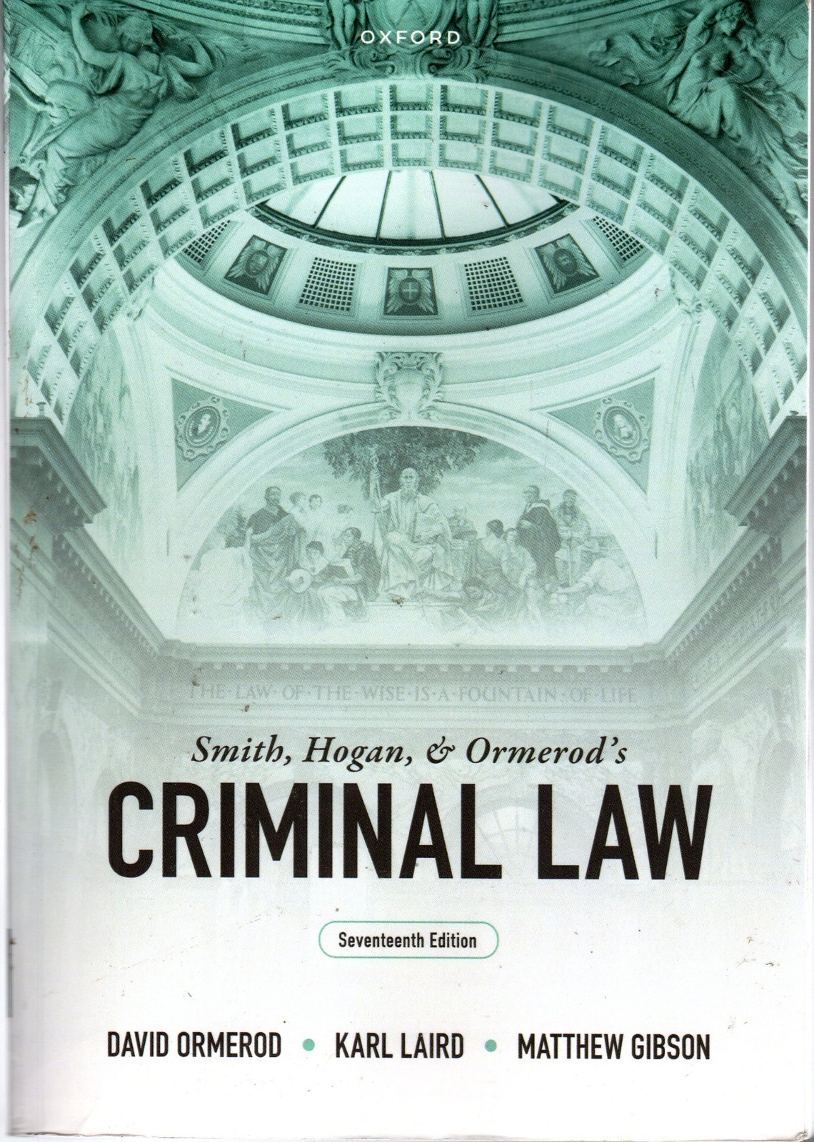 Smith, Hogan, and Ormerods Criminal Law - David Ormerod, et al - Acceptable -...